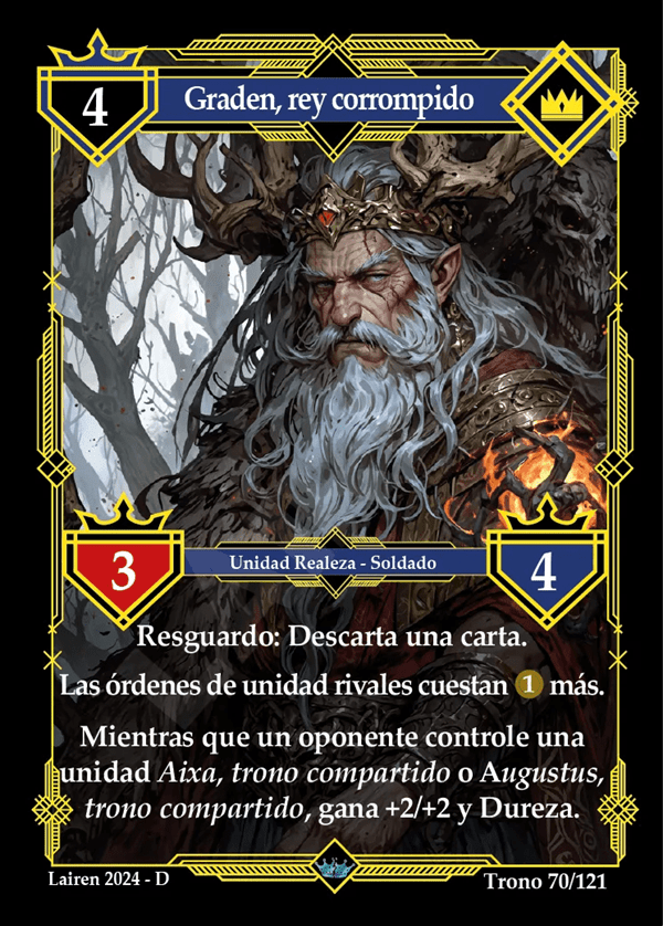 070 Graden, Rey Corrompido 1ra Edicion - Coste 4