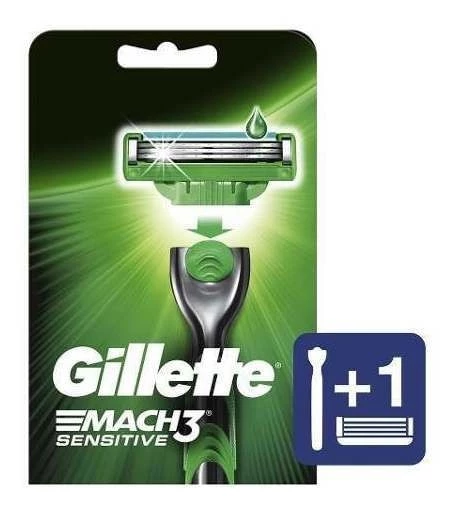 Gillette Máquina de Afeitar 3 mach Sensitive Recargable 1 un
