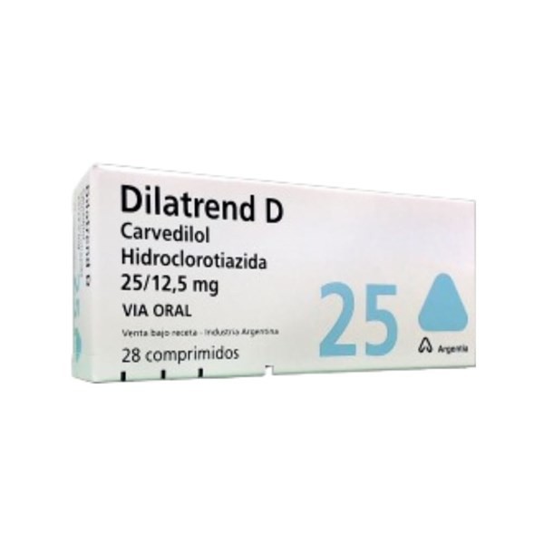 Siegfried Dilatrend D Carvedilol + Hidroclorotiazida 25 / 12,5 Mg x 28 Comp #1