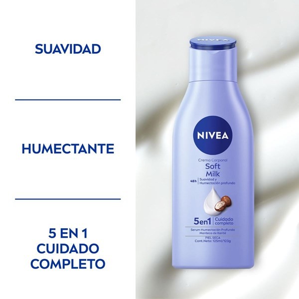 Crema Corporal Soft Milk 5 En 1 Piel Seca 125ml alt