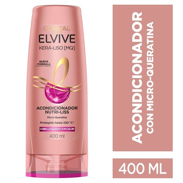 Elvive Acondicionador Kera-Liso 230º 400 ml #1