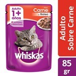 Alimento Para Gatos Whiskas Pasta Carne 85 Gr #1
