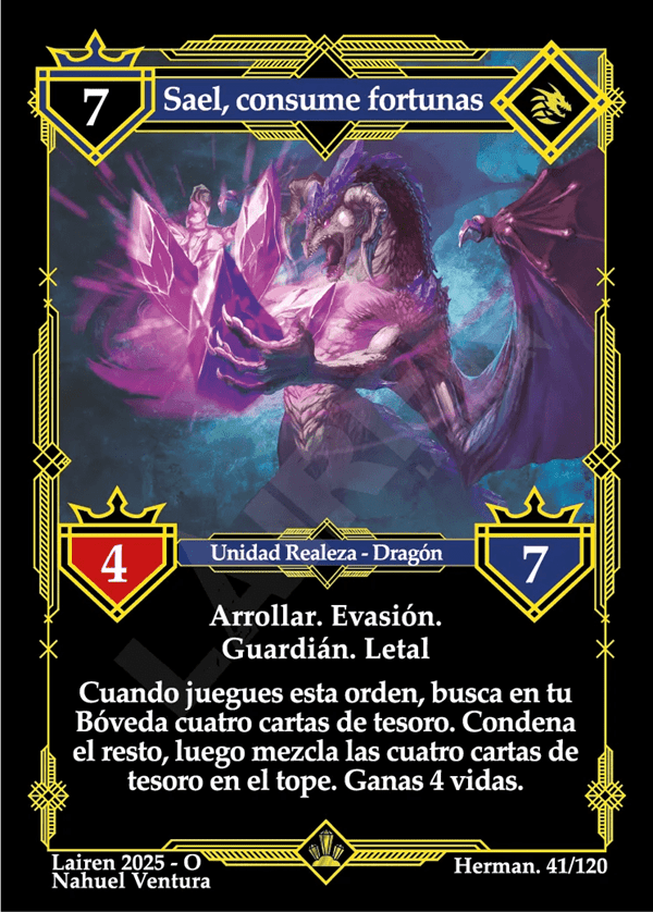 041 Sael, Consume Fortunas - Coste 7