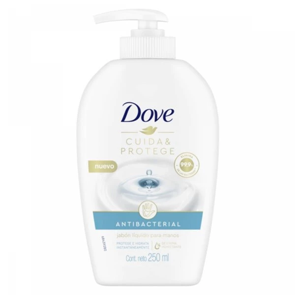 Dove Jabon Liquido Antibacterial Manos 250 ml alt