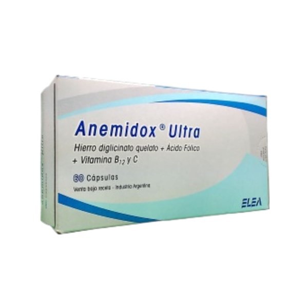 Elea Anemidox Ultra Hierro + Fólico, C. + Asoc. x 60 Cáps #1
