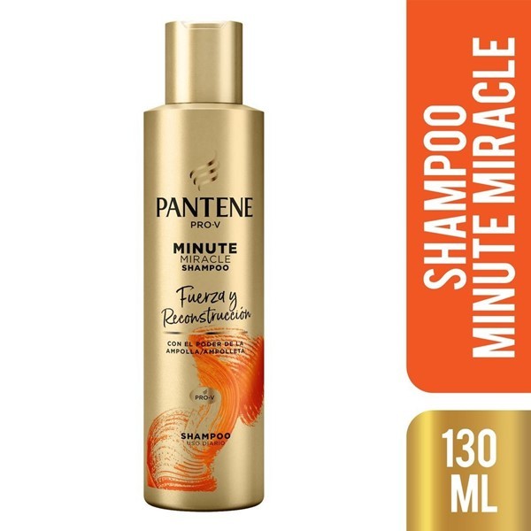 Pantene Shampoo Minute Miracle Fuerza Y Reconstrucción 130 ml #1