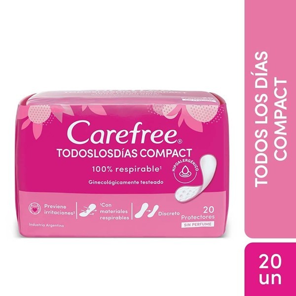 Protector Diario Carefree Compact 20u #1