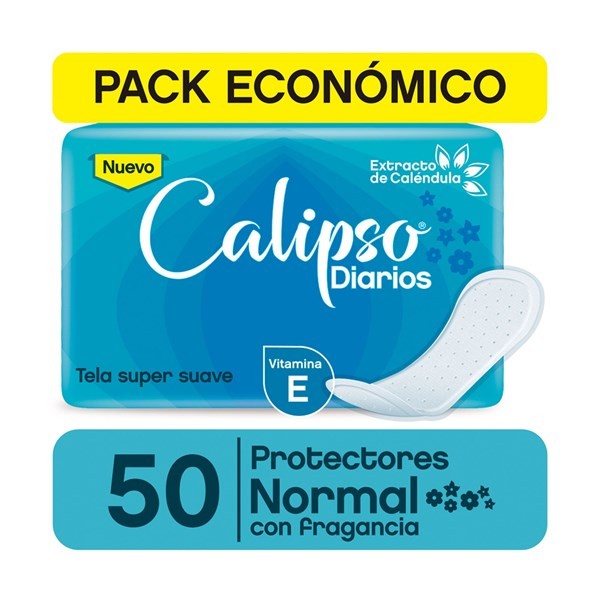 Protector Diario Calipso Normal Con Frag Con Calend 50 Uni #1