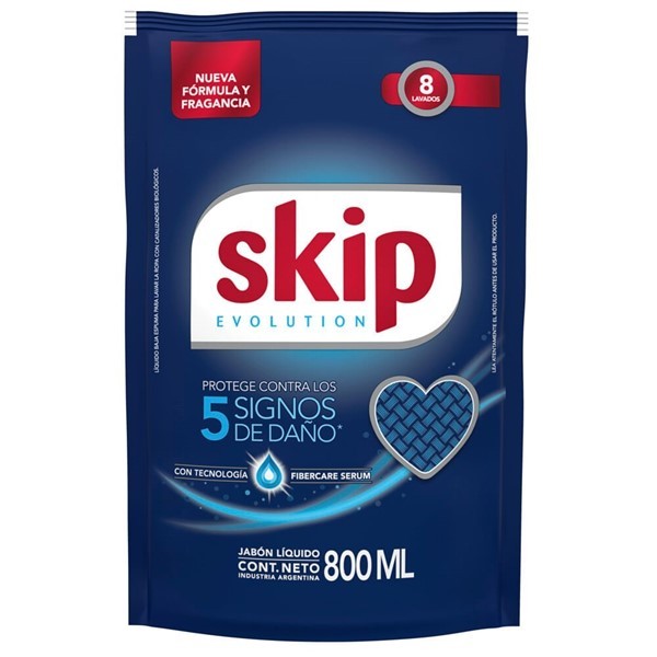 Skip Jabón Líquido Baja Espuma Perfect Results Repuesto 800 ml alt