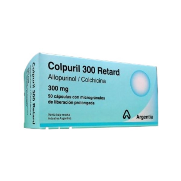Siegfried Colpuril 300 Retard Allopurinol + Colchicina x 50 Cáps de Liberación Prolongada #1