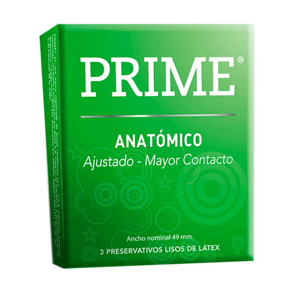 Prime Preservativos Anatomico (3 Unidades)