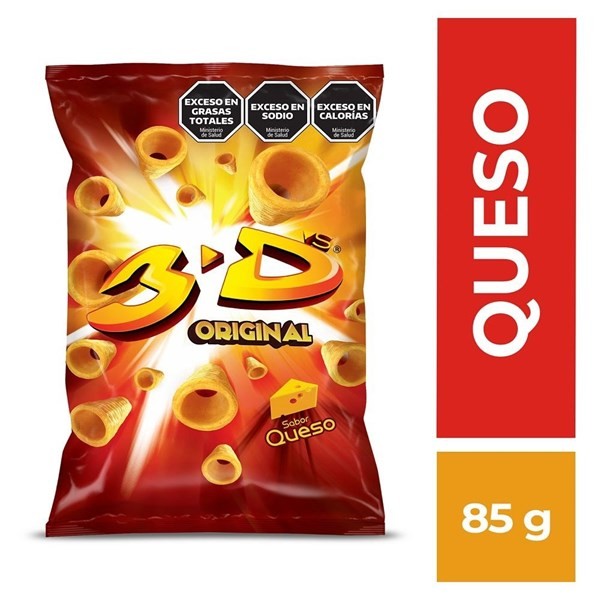 Snack Sabor Queso 3d 85 Gr. #1