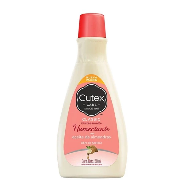 Cutex Quitaesmalte Humectante Con Aceite de Almendras 50 ml