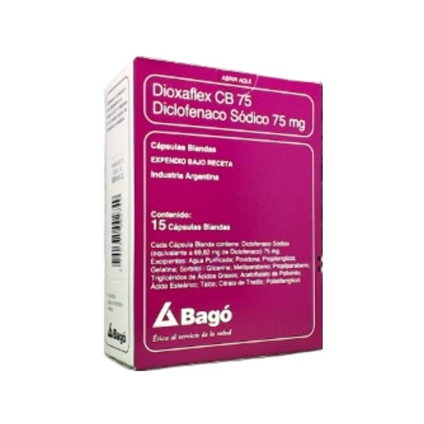 Bagó Dioxaflex Diclofenac Sódico 75 x 15 Cáps #1