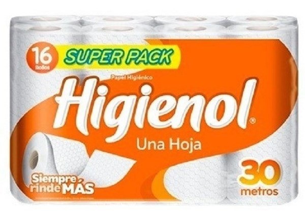 Higienol Blanco PH 16 rollos 30 metros | Funda 4 paquetes x 16 rollos #1