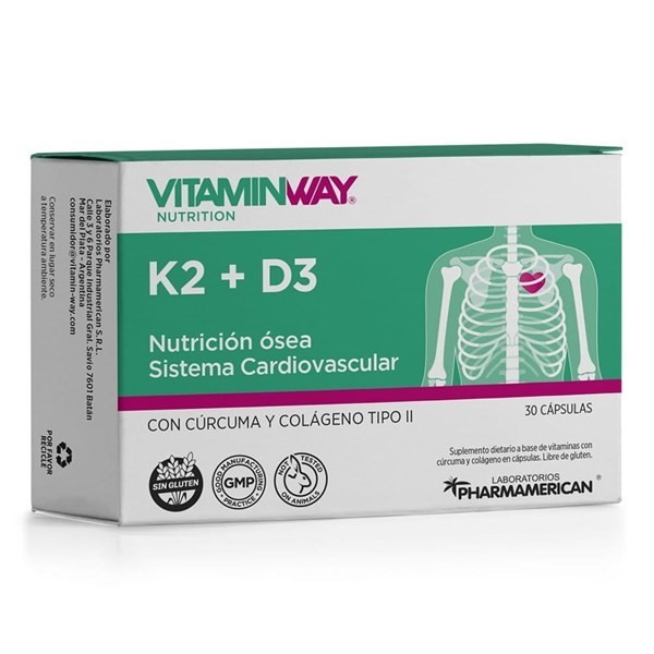 Vitamin Way K2 + D3 30 Cápsulas #1