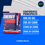 Suplemento Gel Mervicklab Energy Repositor Energético 12 Uds x 40 g Sabor Frutos Rojos #3