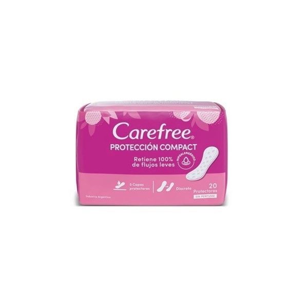 Protectores Diarios Carefree Protección Compact x 20 un #1