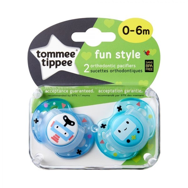 Tommee Tippee Chupete 06 -meses Tt Fun Style 2Pk Nene #1