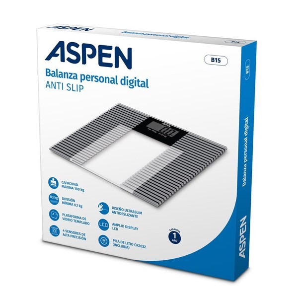 Aspen Balanza Digital Personal Antideslizante #1