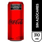 Gaseosa Coca Cola Sin Azúcares Lata 310 cc. #1