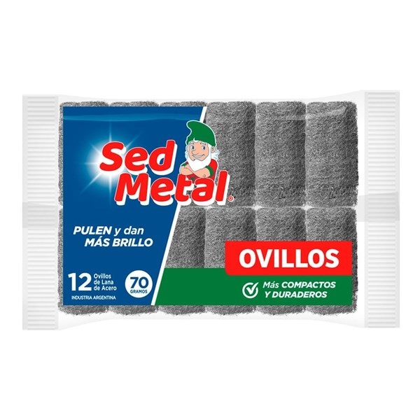 Ovillos de Lana de Acero Sed Metal 12U #1