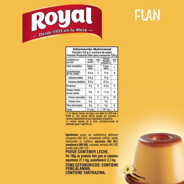 Flan Royal Vainilla 60 G alt