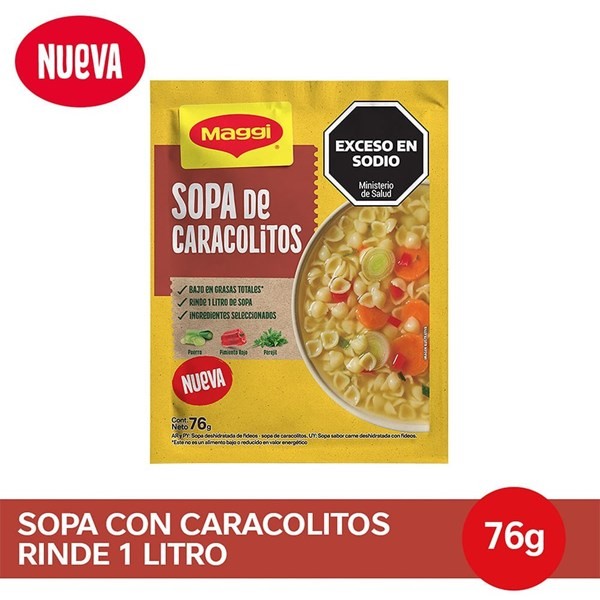 Sopa Maggi con Caracolitos 76 g #1