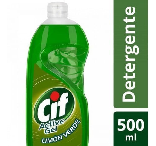 Cif Active Detergente Lavavajilla Gel Limón Verde x 500 ml #1