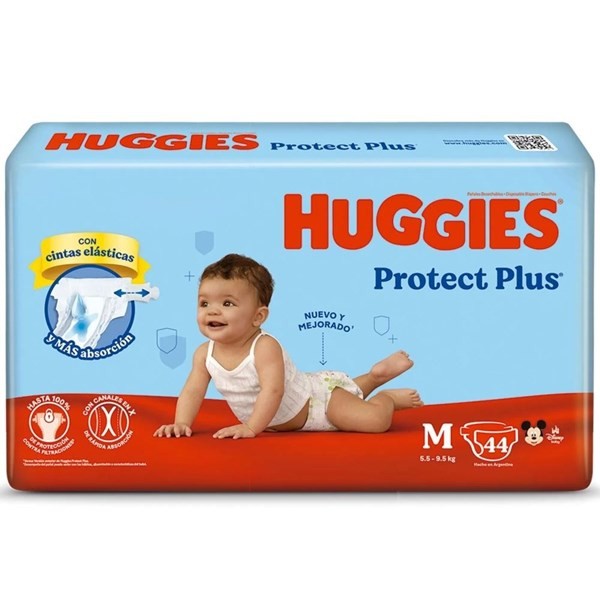 Huggies Pañal Protec Plus m ( 44 Unidades) #1