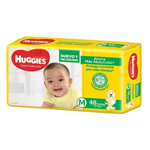Huggies Pañales Triple Protecciónn Talle m (48 Unidades) alt