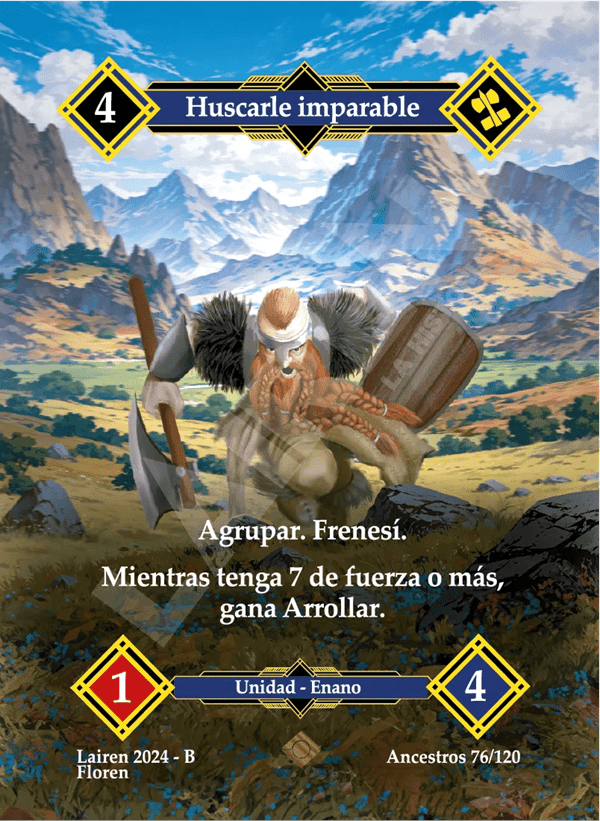 076 Huscarle Imparable Full Art - Coste 4