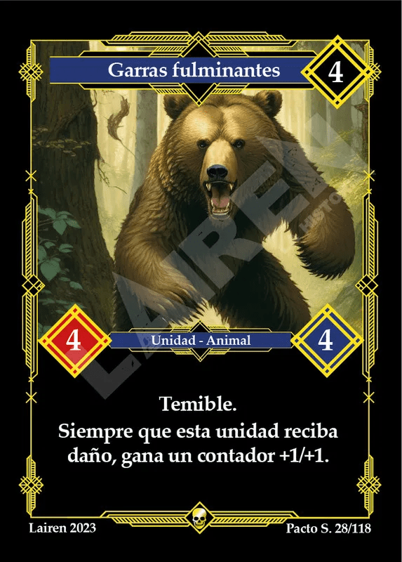 028 Garras Fulminantes 1ra Edicion - Coste 4 #1