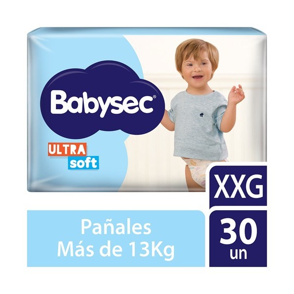 Pañales Babysec Talle Xxg Ultrasoft 30 Uni #1