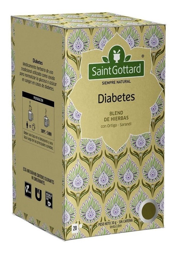 Te Saint Gottard Para Diabetes - 20 Saquitos Blend Dehierbas #1