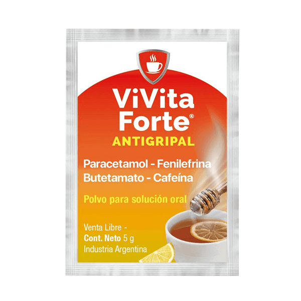 Vivita Forte Antigripal Descongestiona 24 Sobres de 5 g alt
