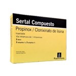 Roemmers Sertal Compuesto Propinox + Clonixinato de Lisina Inyectable x 3 Dosis #1