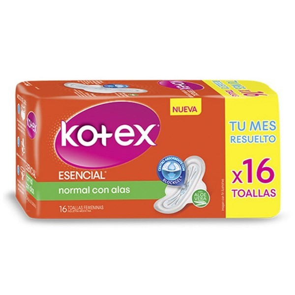Kotex Toalla Esencial Normal (16 Unidades) alt