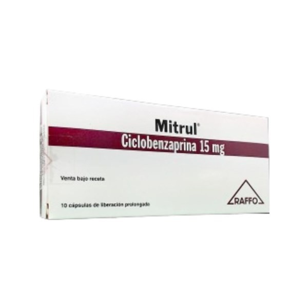 Raffo Mitrul 15 Mg Ciclobenzaprina x 10 Cápsulas #1