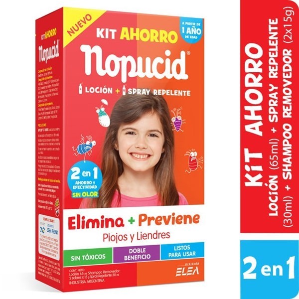 Nopucid Kit Ahorro Loción + Spray Repelente a Partir 1 Año #1