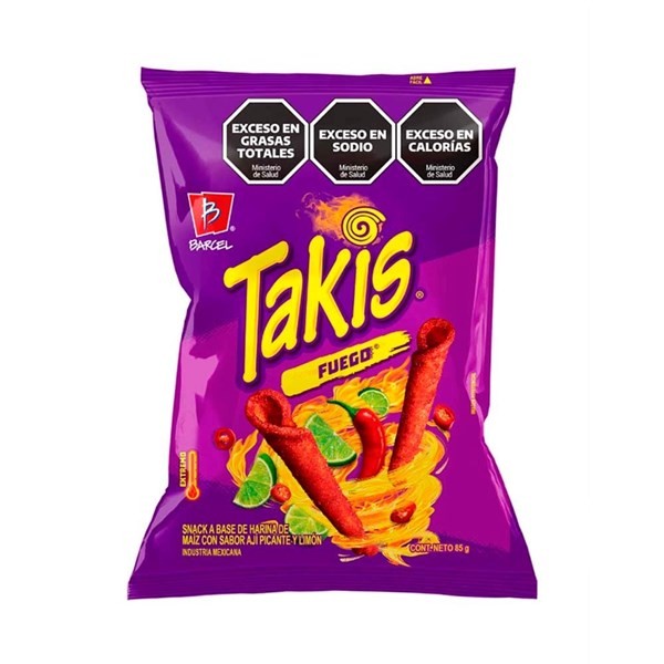 Snack Fuego Sabor Ají Picante Y Limón x 85 gr Takis alt