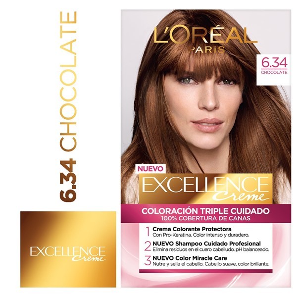 Excellence Kit Coloracion 6.34 Chocolate #1