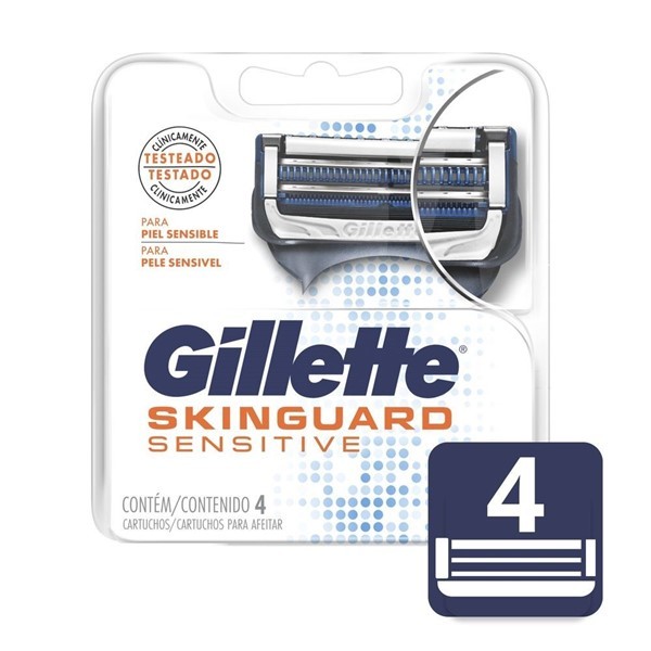 Gillette Cartuchos Skinguard Sensitive 4 Unidades #1