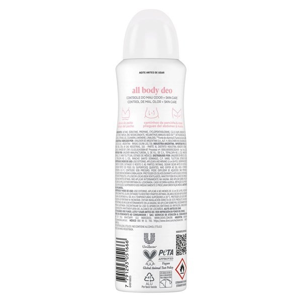 Desodorante en Aerosol Dove All Body Raspberry & Rose x 150 ml alt
