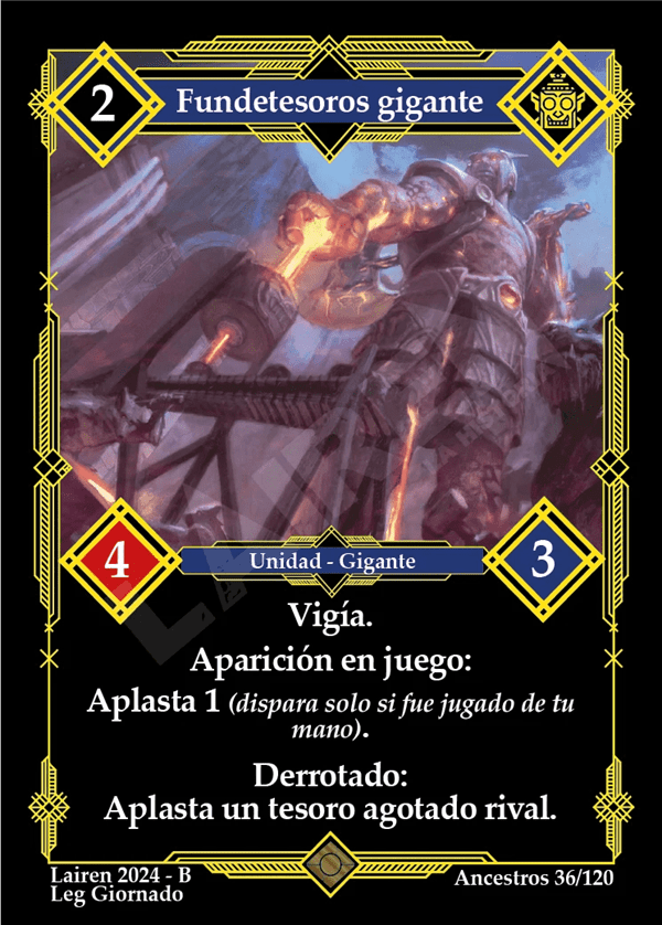 36 Fundetesoros Gigante - Coste 2