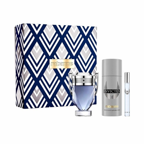 Rabanne Invictus Edt 100 ml + Deo 150 + Edt 10 ml