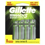 Gillette Cartuchos Para Afeitar 3 mach Sensitive (8 Unidades) #5