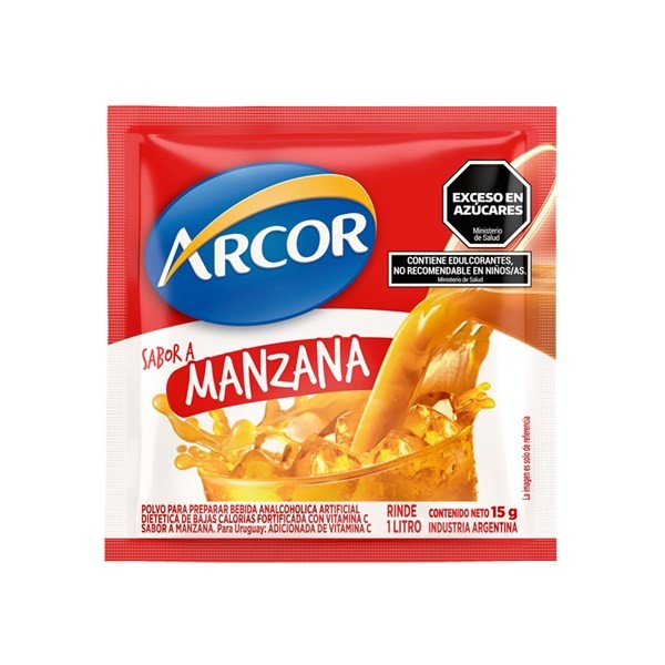 Jugo en Polvo Arcor de Manzana 15 grs #1