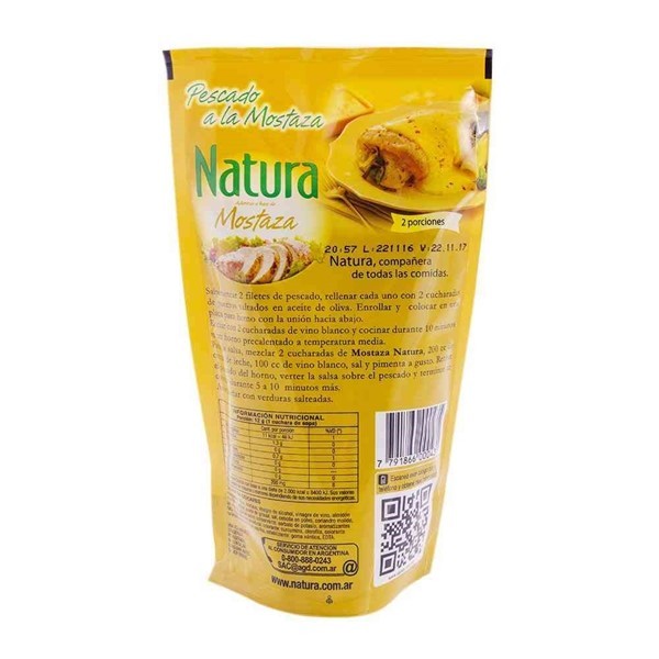 Aderezo Mostaza Natural 250 Gr alt