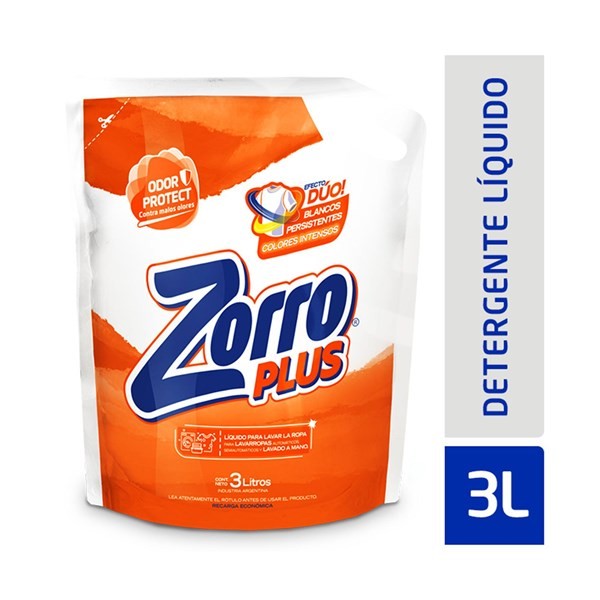 Jabón Líquido Zorro Plus Dp 3 lts. #1